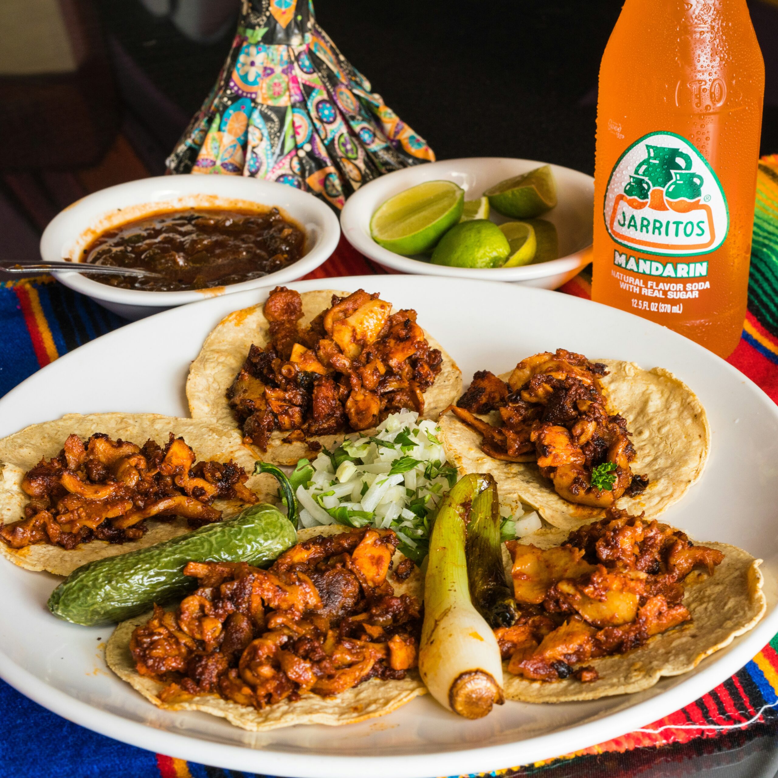 Deliciously Spicy Vegan Black Bean Tacos with Avocado Sour Cream