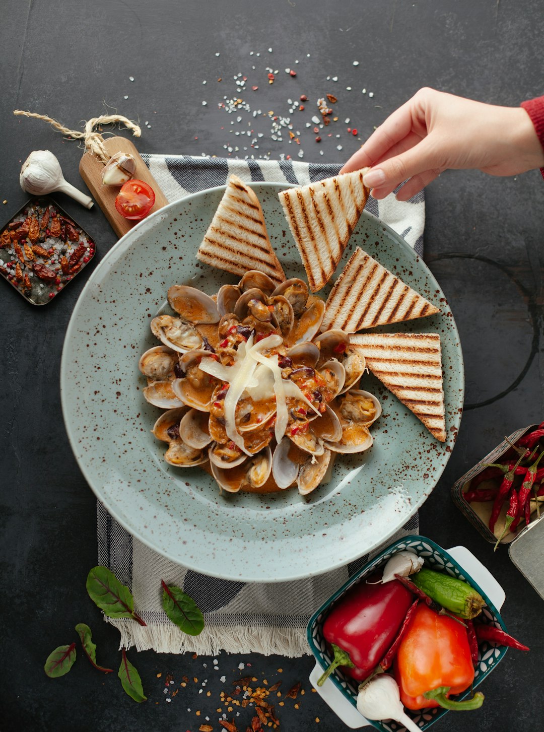 LatinInspired Gourmet Sazn with Fresh Seafood Options