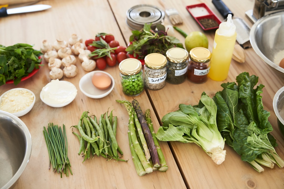 Fresh Salads with Crunchy Celery Crisp Cabbage and Tasty Focaccia