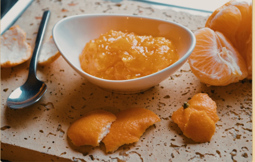Delicious Mandarin Tenderloin with Hazelnut Akara and Basil