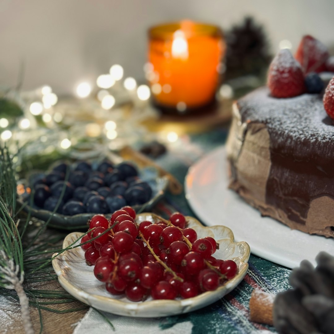 Indulge in Seasonal Ogura Cake with Zabaglione Walnuts and Cherries