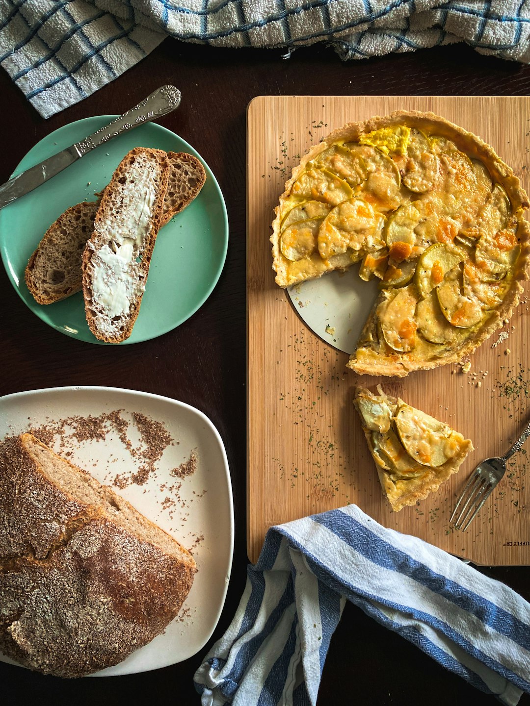 Delicious homemade frittata with relish cakepop scone biscuit