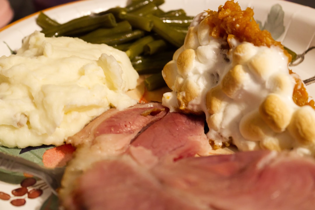 Slow Braised Ham With Couscous And Sweet Ganache